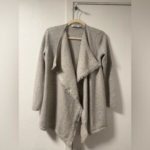 Vineyard Vines Light Gray Draped Cardigan
